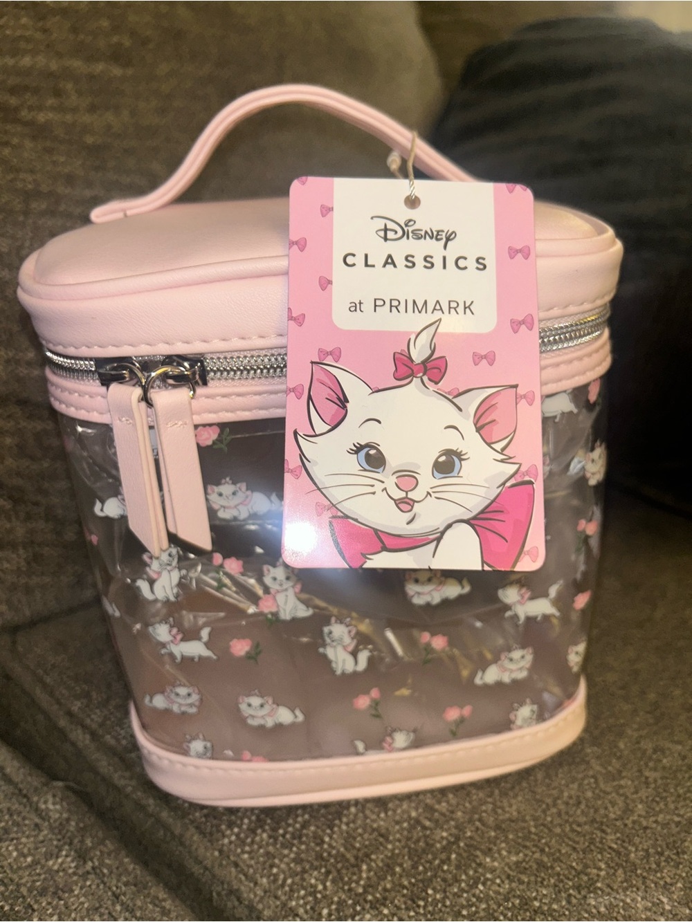Disney Classics at Primark Marie Clear Pink Makeup Bag